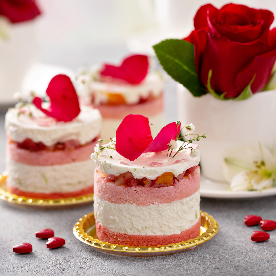 Light Mousse Cakes For Valentines Day